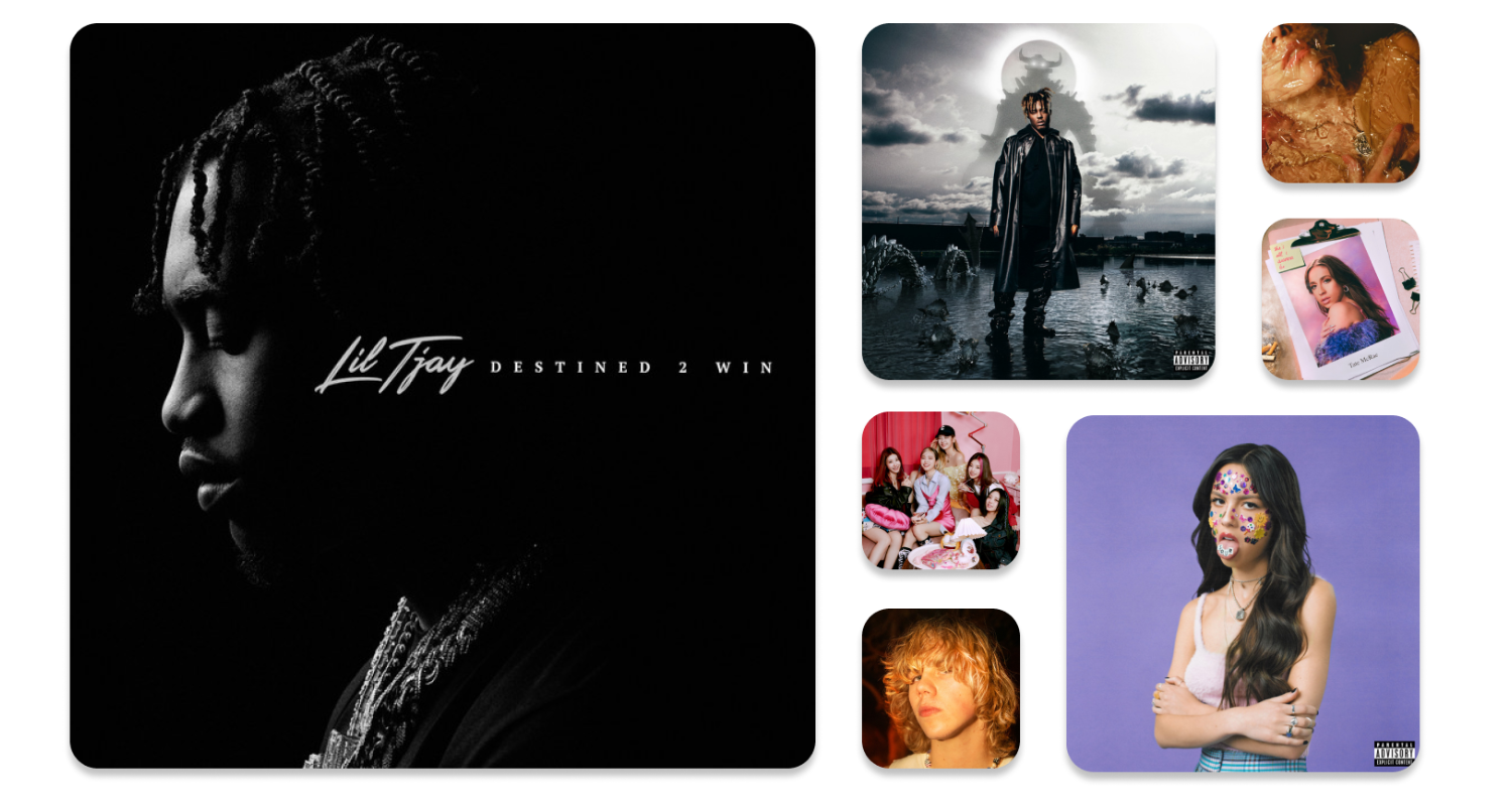 Album artwork grid